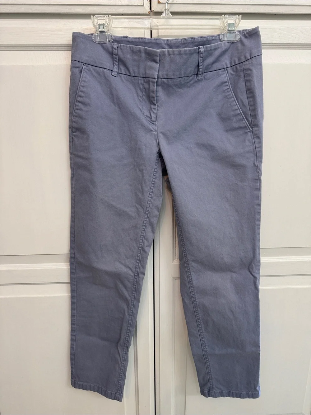LOFT Lavender-Gray Ankle Chinos size 4. Casual office